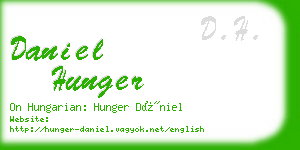 daniel hunger business card